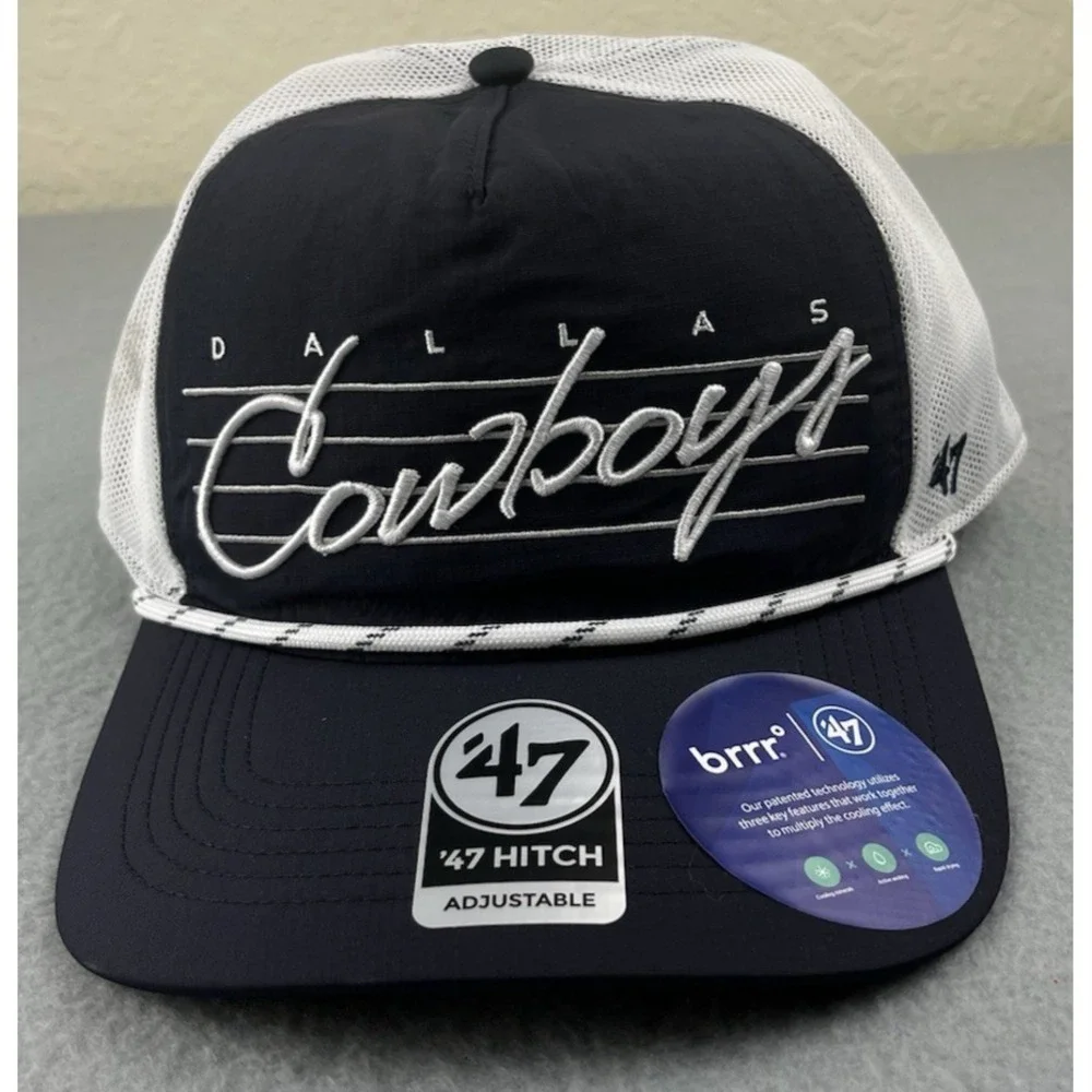 Dallas Cowboys 47 Brand Hat Snap‎ Back One Size NFL Mesh Trucker Rope brrr NEW